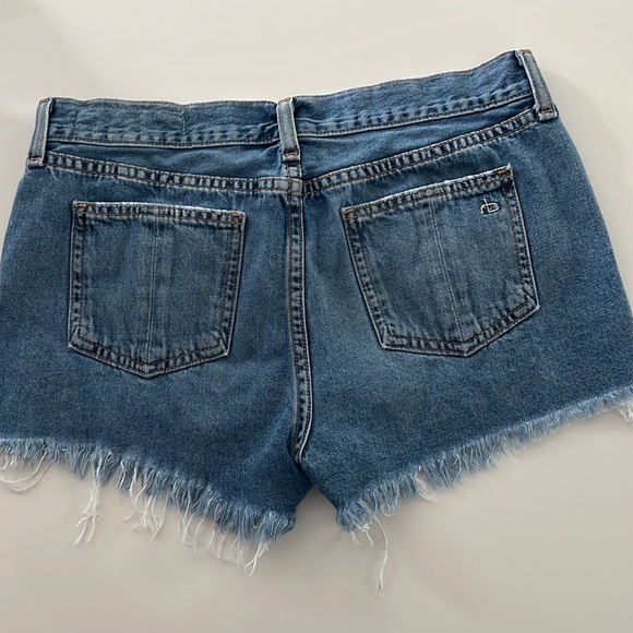 Rag & Bone Distressed Modele Cut Off Denim Shorts Size 26 - Picture 6 of 6